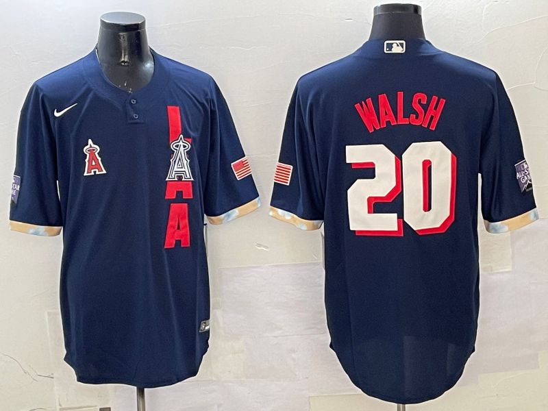 Men Los Angeles Angels #20 Walsh Drak Blue All star Game 2025 Nike MLB Jersey style 4->chicago white sox->MLB Jersey